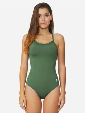 Baleaf Olive Green Women's One-Piece Swimsuit